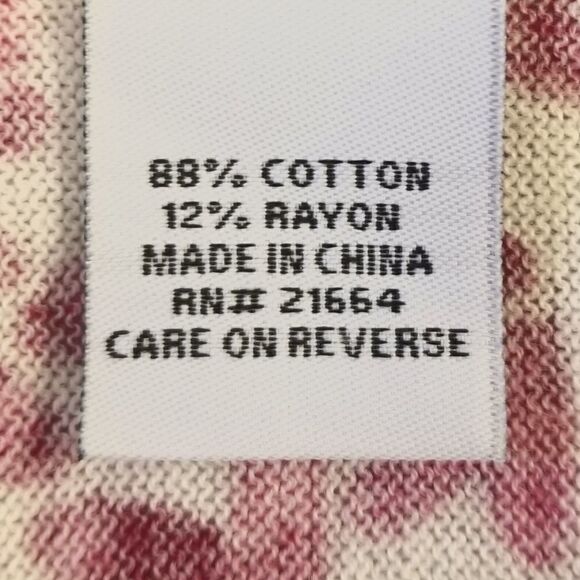 Foxcroft Pink Heart Button Down Lightweight Cardigan Size S - Picture 7 of 8